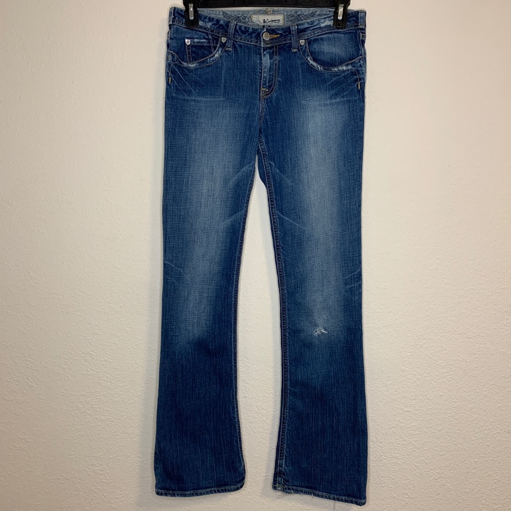 J&Co Bootcut Jeans Distressed Denim Size 30
